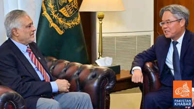 اسحاق ڈار اور چینی سفیر کی ملاقات، اسلام آباد مذاکرات پر تبادلہ خیال